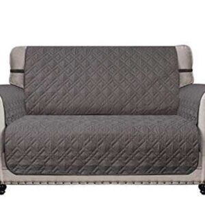 Ameritex Loveseat Cover Water-Resistant Quilted Furniture Protector with Ba (SR)